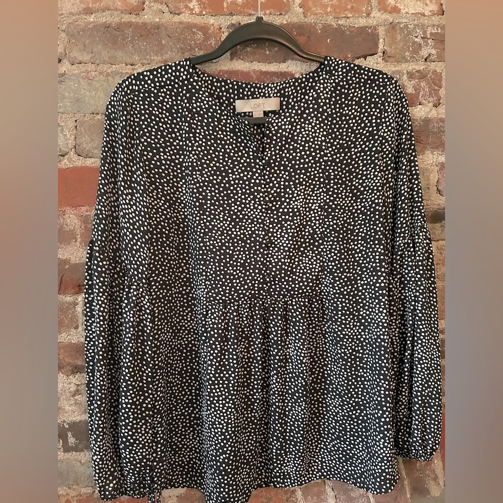 Loft women’s polka dot blouse.